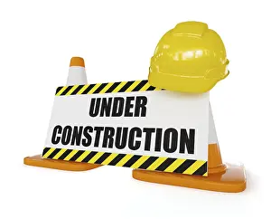 Construction Concept Background Imprime: Under construction concept background