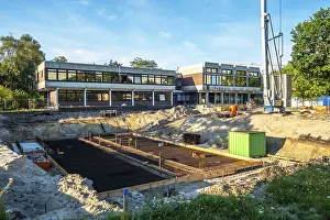 Construction Site Germany Imprime: Construction site, start of structural work
