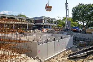 Construction Site Germany Imprime: Construction site, start of structural work