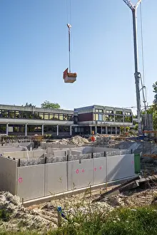 Construction Site Germany Imprime: Construction site, start of structural work