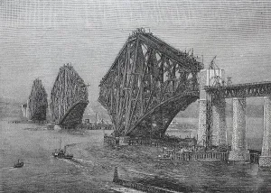 Cantilever Railway Bridge Imprime: Construction of the The Forth Bridge