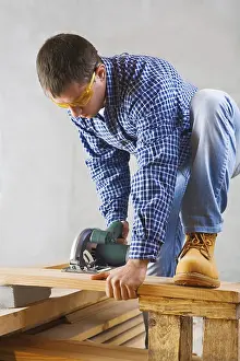 Safety Goggles Imprime: Construction worker
