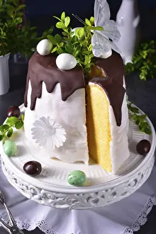 Homemade Dessert Imprime: Cooked easter cake
