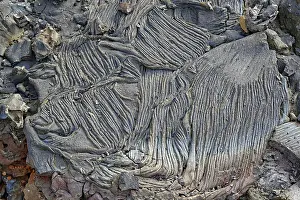 Icelandic Volcanic Area Imprime: Cooled lava, patterns and lines