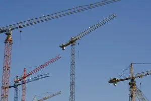 Large Construction Sites Imprime: Cranes