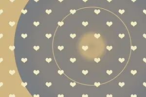 Symbolic Heart Shape Image Imprime: Creative abstract heart pattern background texture