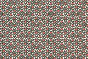 Symbolic Love Image Imprime: Creative abstract heart pattern background texture