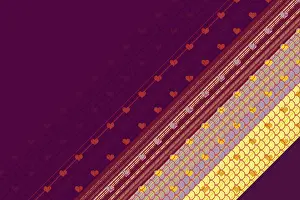 Symbolic Heart Shape Image Imprime: Creative abstract heart pattern background texture