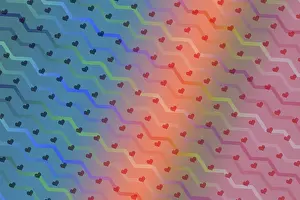 Heart Symbol Picture Imprime: Creative abstract heart pattern background texture