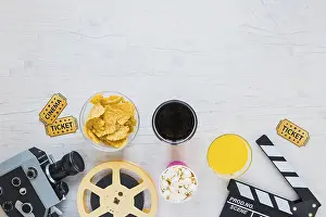 Deserted Movie Theater Imprime: Creative composition cinema theme