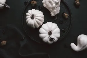 Autumn Composition Imprime: Creative flat lay autumn composition