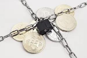 Online Data Protection Imprime: Cryptocurrency security concept