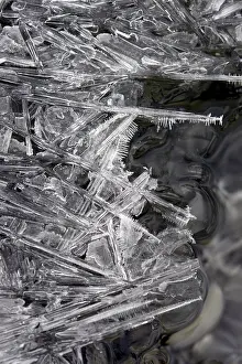 Frozen Landscape Imprime: Crystalline ice pattern