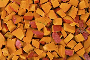 Vitamin Rich Vegetables Imprime: Cutted pumpkins