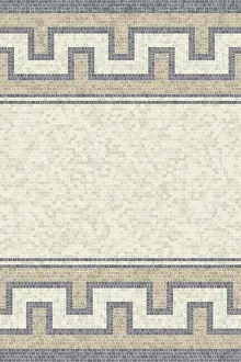 Colorful Mosaic Art Imprime: Decorative border pattern with mosaic tile