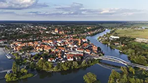 Historic Old Town Aerial Shot Imprime: Default