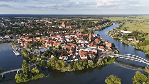 Historic Old Town Aerial Shot Imprime: Default