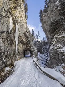 Winter Scenery Europe Imprime: Devil's Gorge in winter, Johnsbach
