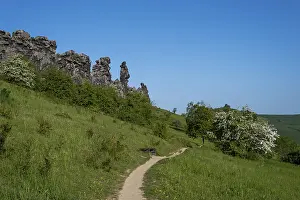Harz Mountains Landscape Imprime: Devil's Wall, Konigsstein