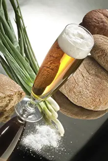European Breads Imprime: Different kinds of bread on a studio background