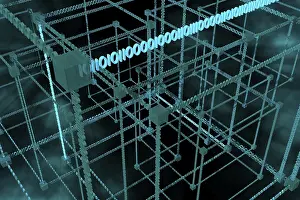 Symbolic Pictures Imprime: Digital code, illustration