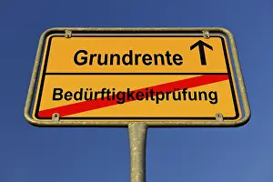 Blue Sky Symbolism Imprime: Digital Composing, Symbols of basic pension and means test