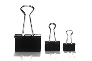 Studio Shot Office Supplies Imprime: Document clips