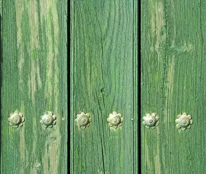 Deserted Wooden Door Imprime: Door detail