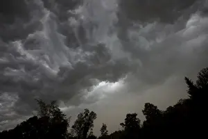 Overcast Sky Photography Imprime: Dramatic cloud formation in front of a storm
