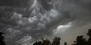Upper Bavaria Weather Imprime: Dramatic cloud formation in front of a storm