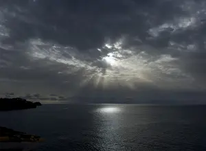 Dramatic Cloud Formation Imprime: Dramatic cloud formation, thunderstorm atmosphere