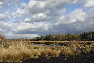 Cloud Blanket Over Bavaria Imprime: Dramatic clouds forming over a former peat bog