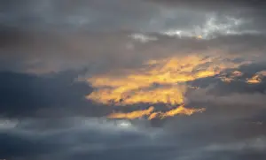 Dramatic Sunset Norway Imprime: Dramatic clouds at sunset, Bodo
