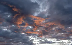Deserted Norwegian Landscape Imprime: Dramatic clouds at sunset, Bodo