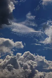 Thunderstorm Atmosphere Imprime: Dramatic cloudscape with (cumulus) clouds