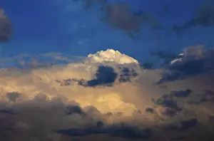 Dramatic Cloudscape Imprime: Dramatic cloudscape with (cumulus) clouds at dusk