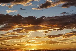 Arizona Sunset Imprime: Dramatic cloudy sky at sunset, backlight