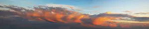 Dramatic European Landscape Imprime: Dramatic evening sky at sunset
