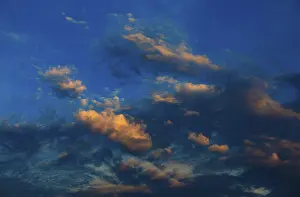 Upper Austria Cloudscape Imprime: Dramatic red cloudscape at dusk