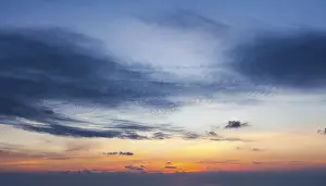 Cloudy Sky Scenery Imprime: Dramatic sunset clouds in sky