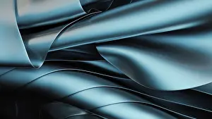 Modern Abstract Art Imprime: A dynamic composition of fluid