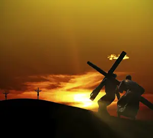 Crucified Jesus Christ Image Imprime: Easter