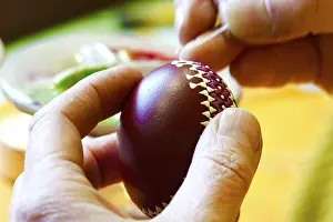 Traditional German Easter Eggs Imprime: Easter, Easter egg, blown out colored egg