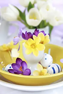 Traditional Easter Decoration Imprime: Easter detail with Easter eggs or spring motive