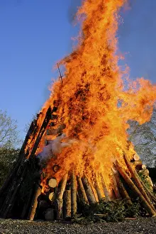 Christian Tradition Imprime: Easter fire, custom, fire, Easter