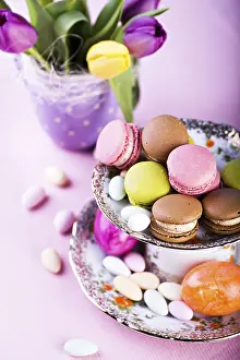Easter Macaron Installation Imprime: The easter installation with macarons