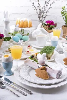 Easter Table Setting Imprime: Easter table