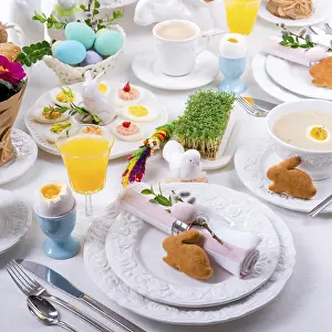 Easter Table Setting Imprime: Easter table