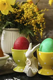 Easter Bunny Imprime: Easter time, spring flowers, easter eggs and easter bunny