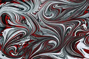 Uninhabited Island Illustrations Imprime: Ebru marble effect pattern design for print